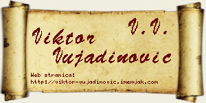 Viktor Vujadinović vizit kartica